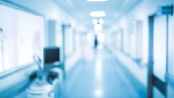 Blurred Hospital Hallway
