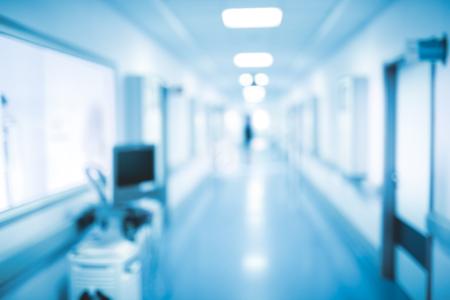 Blurred Hospital Hallway